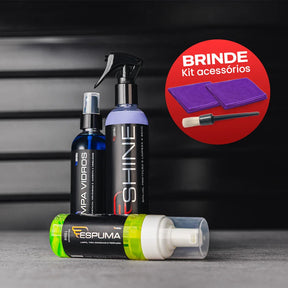 Kit Arsenal de Limpeza, Brilho e Proteção Rápida